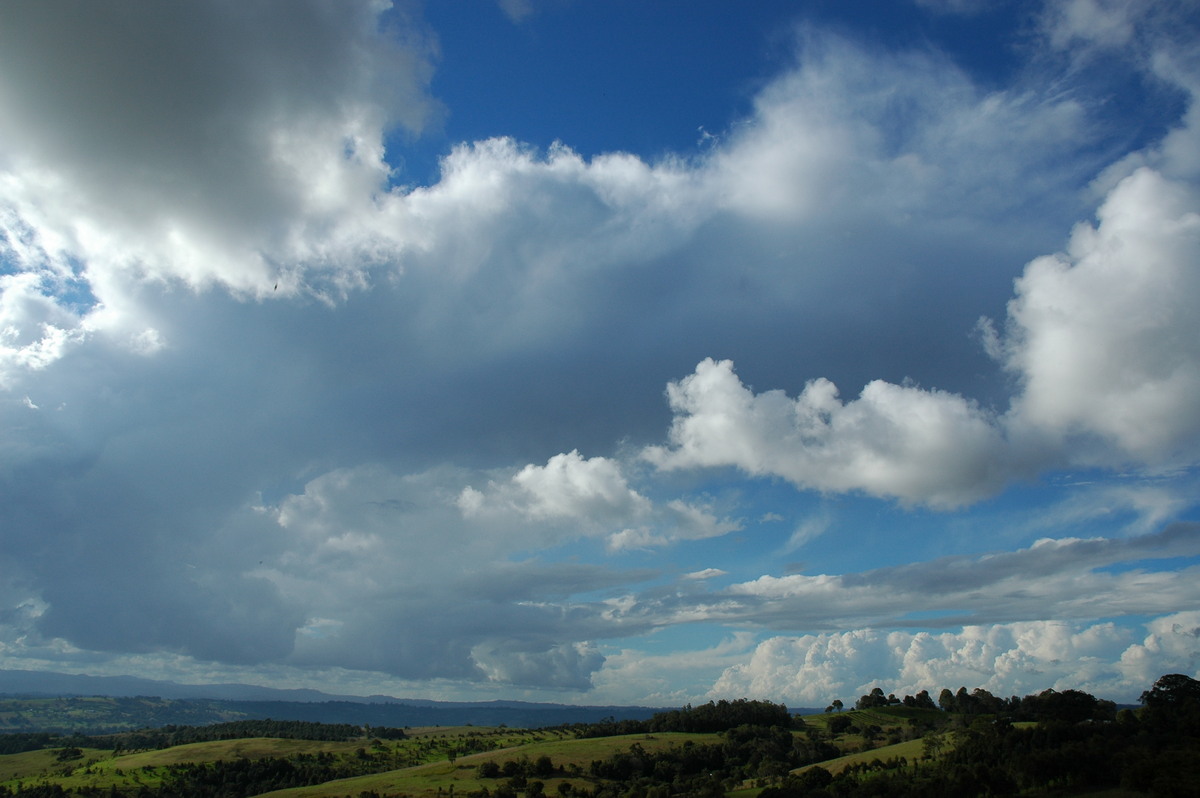 anvil thunderstorm_anvils : McLeans Ridges, NSW   7 June 2005