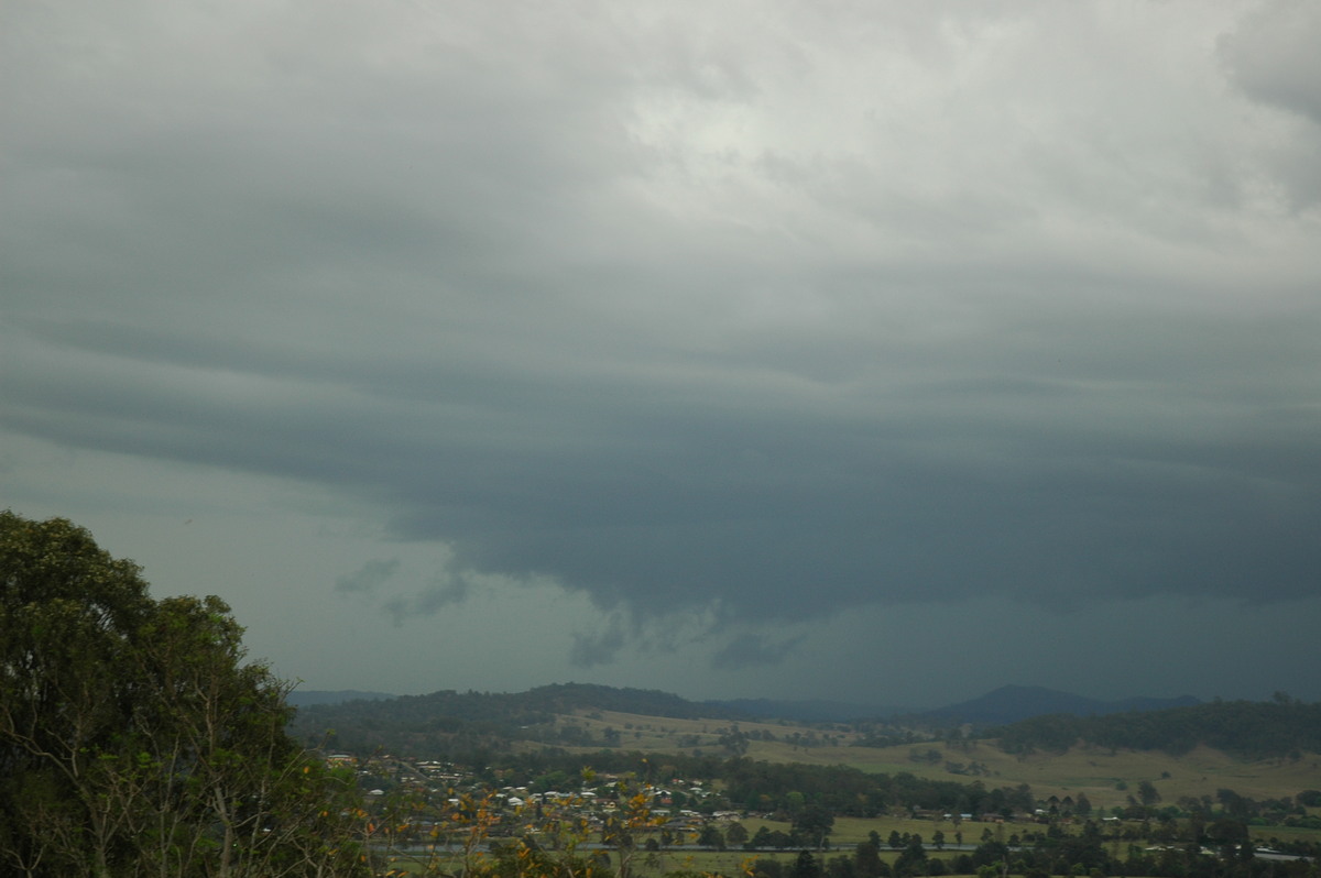 cumulonimbus thunderstorm_base : Kyogle, NSW   27 September 2005