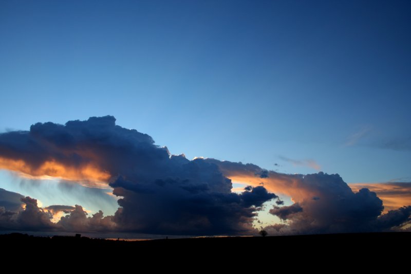 thunderstorm cumulonimbus_incus : E of Cowra, NSW   24 October 2005