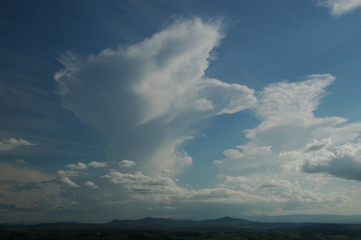 anvil thunderstorm_anvils : Mallanganee NSW   9 November 2005