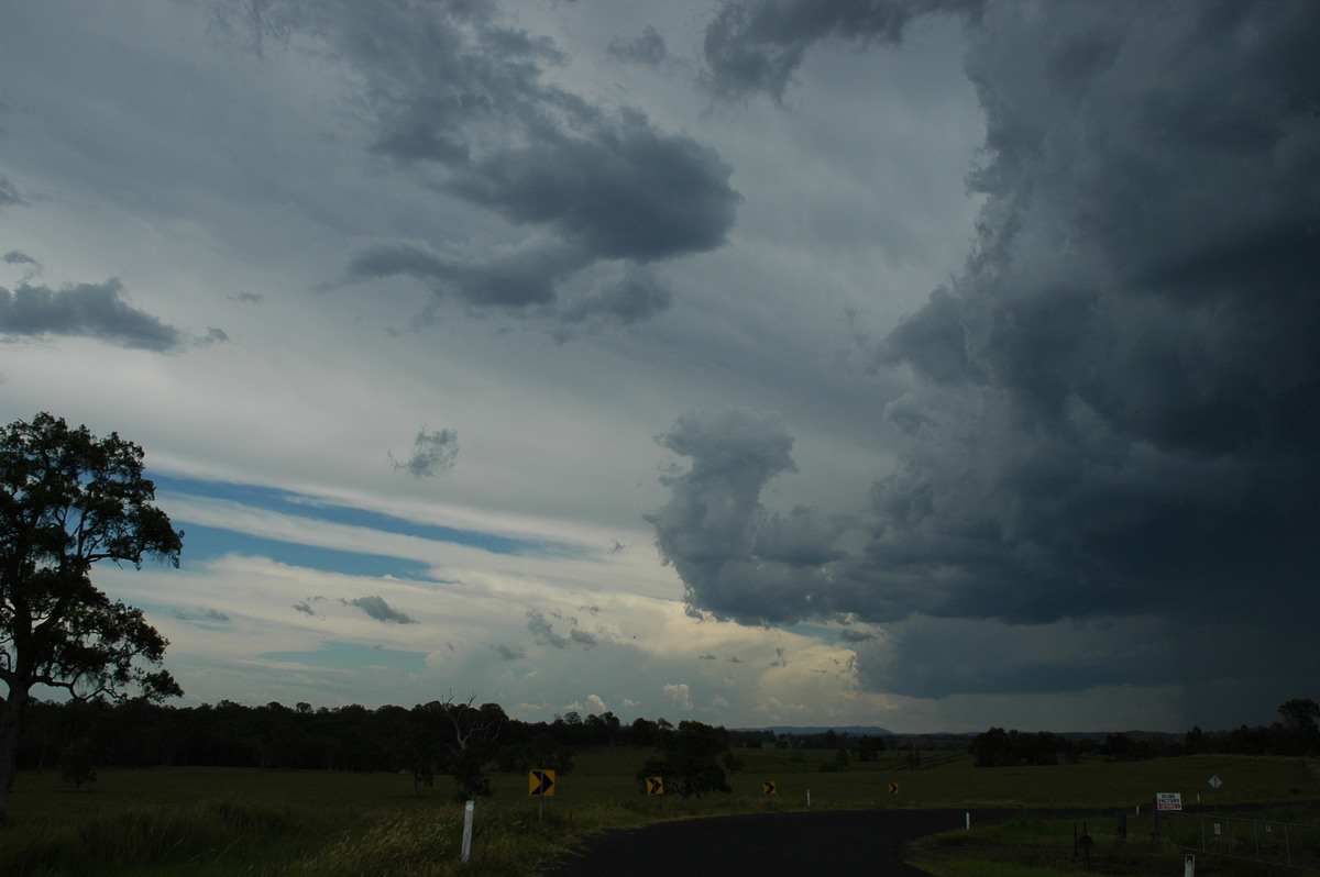 anvil thunderstorm_anvils : W of Casino, NSW   20 November 2005