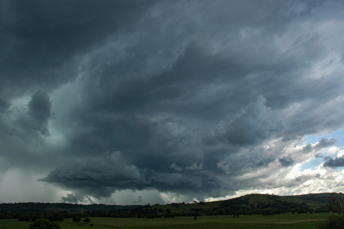 cumulonimbus thunderstorm_base : near Lismore, NSW   29 November 2005