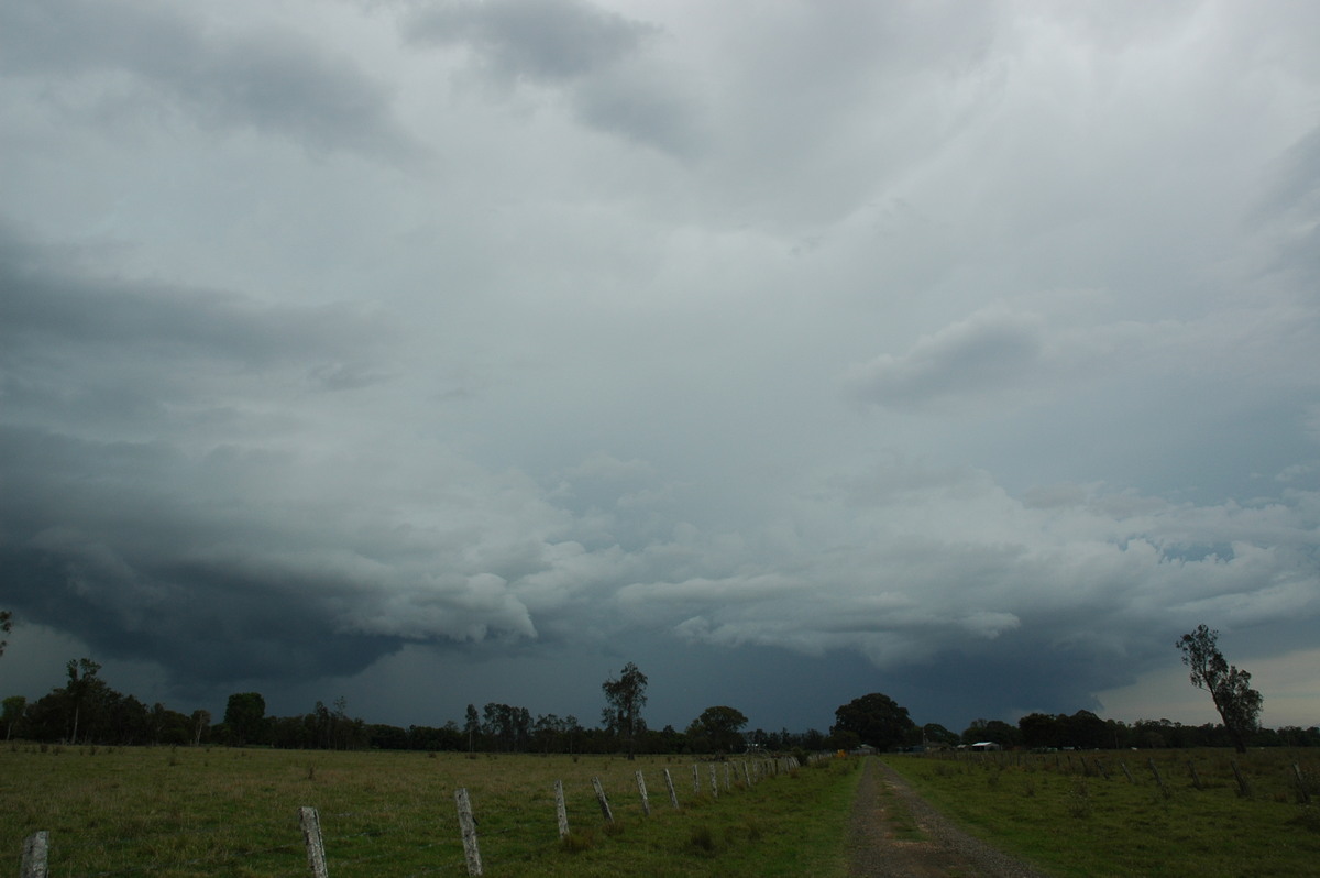 cumulonimbus thunderstorm_base : S of Lismore, NSW   1 December 2005