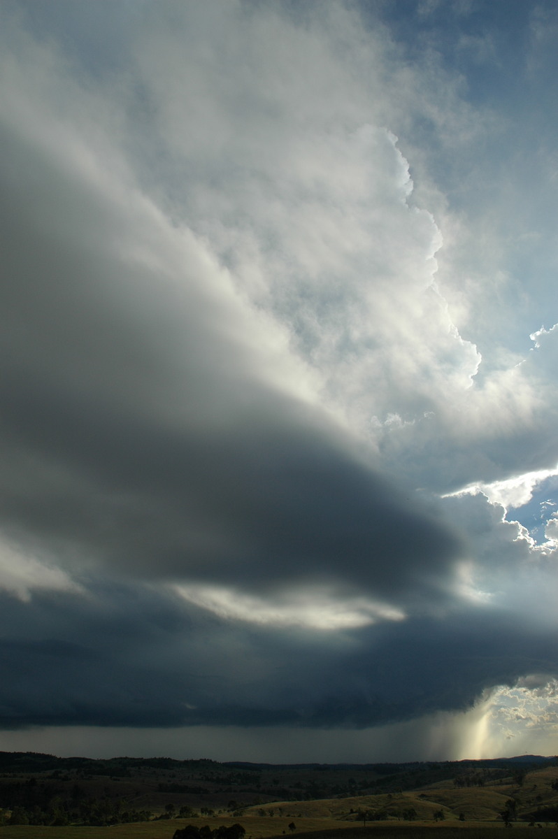 cumulonimbus thunderstorm_base : near Yarraman, QLD   26 December 2005