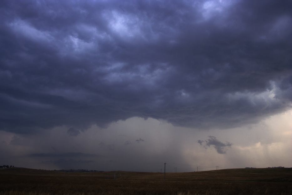 cumulonimbus thunderstorm_base : W of Gulgong, NSW   24 January 2006