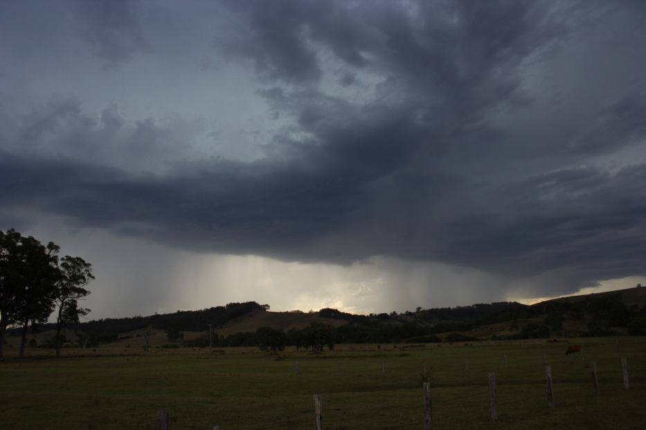 cumulonimbus thunderstorm_base : Brunkerville, NSW   19 February 2006