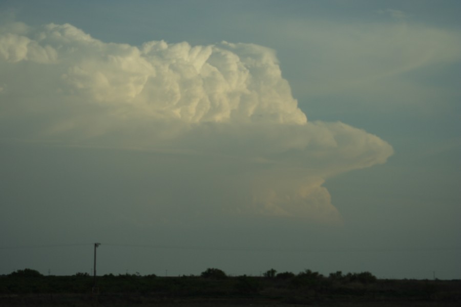 thunderstorm cumulonimbus_incus : S of Lamesa, Texas, USA   7 May 2006