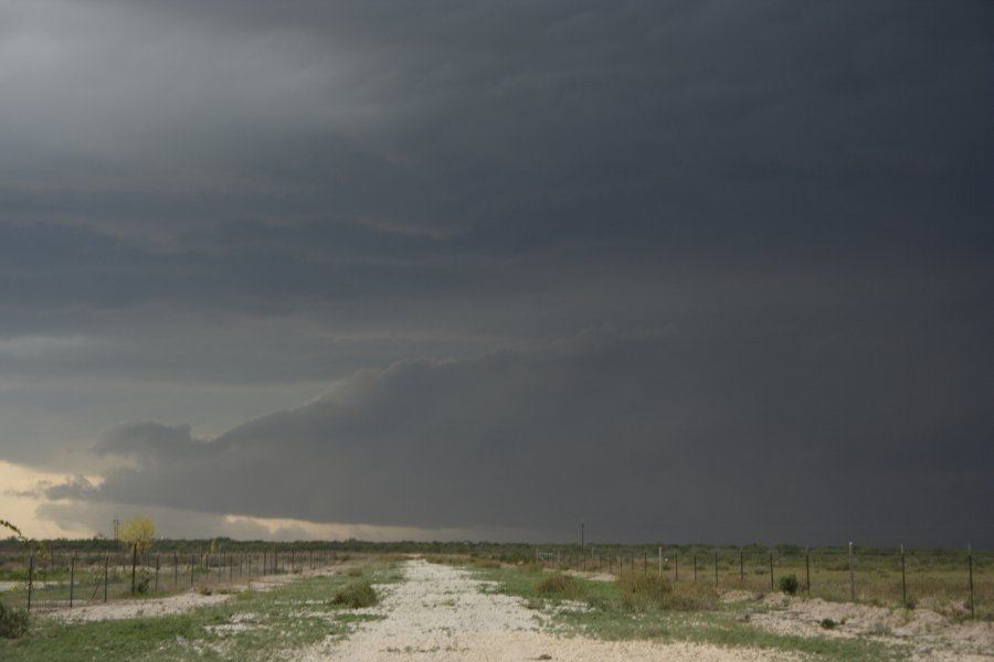 cumulonimbus thunderstorm_base : Del Rio, Texas, USA   14 May 2006