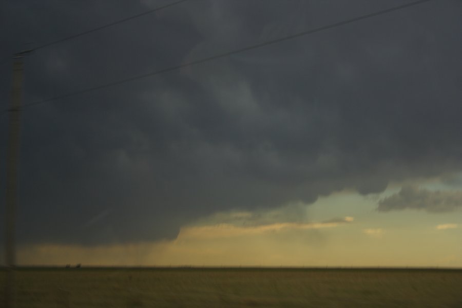 cumulonimbus thunderstorm_base : NW of Guymon, Oklahoma, USA   21 May 2006