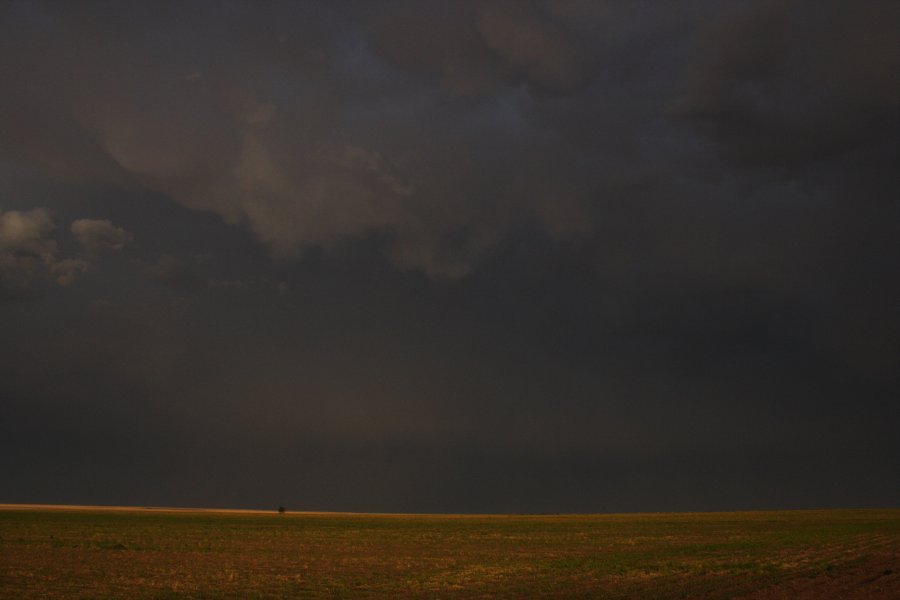 cumulonimbus thunderstorm_base : N of Stinnett, Texas, USA   21 May 2006