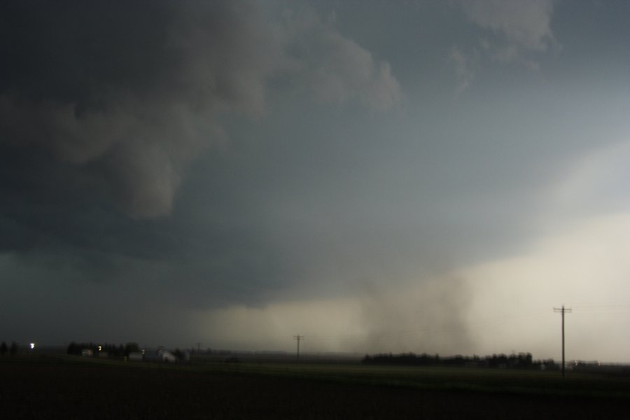 cumulonimbus thunderstorm_base : NE of Grand Island, Nebraska, USA   23 May 2006