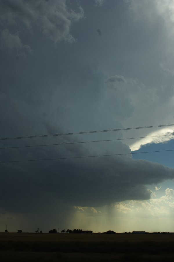 cumulonimbus thunderstorm_base : E of Woodward, Oklahoma, USA   25 May 2006