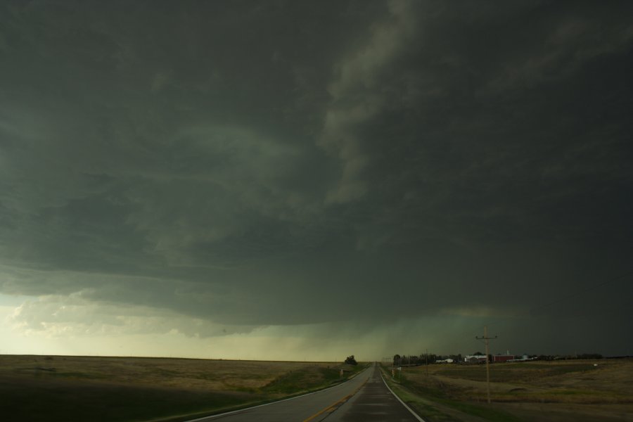 cumulonimbus thunderstorm_base : SW of Hoxie, Kansas, USA   26 May 2006