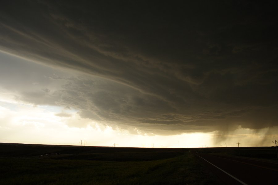 cumulonimbus thunderstorm_base : SW of Hoxie, Kansas, USA   26 May 2006