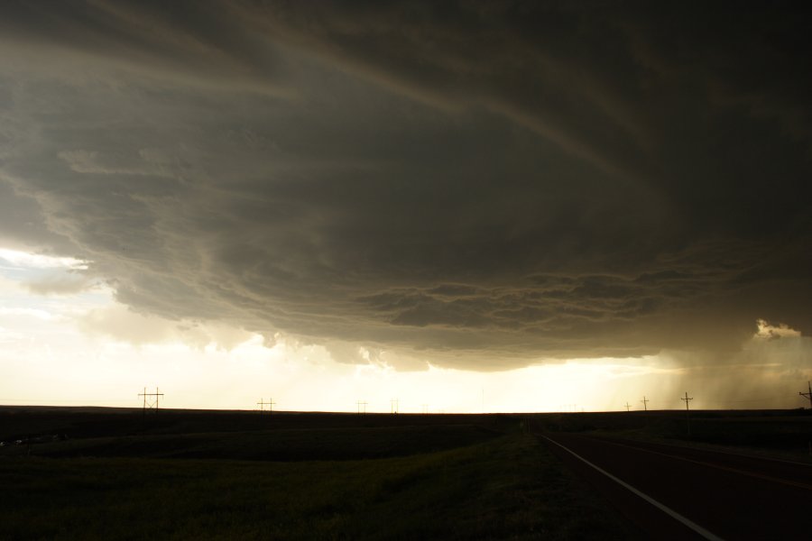 cumulonimbus thunderstorm_base : SW of Hoxie, Kansas, USA   26 May 2006