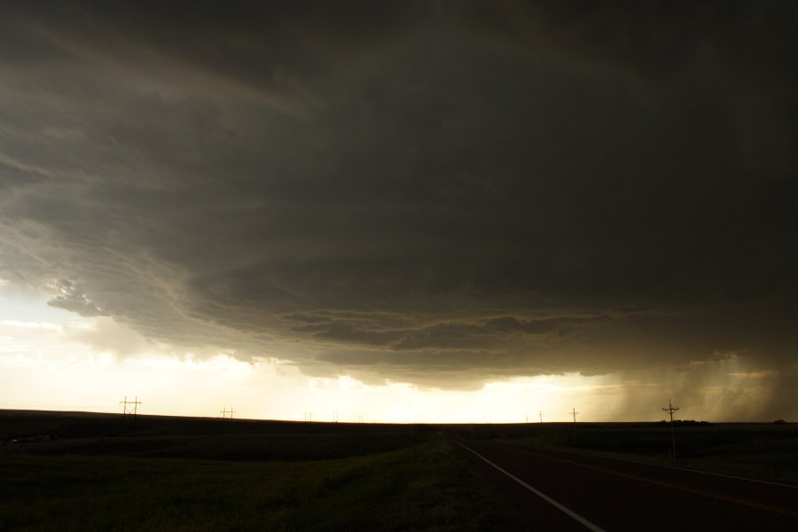 cumulonimbus thunderstorm_base : SW of Hoxie, Kansas, USA   26 May 2006