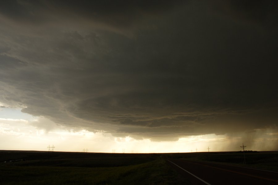 cumulonimbus thunderstorm_base : SW of Hoxie, Kansas, USA   26 May 2006