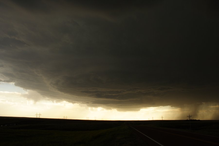 cumulonimbus thunderstorm_base : SW of Hoxie, Kansas, USA   26 May 2006