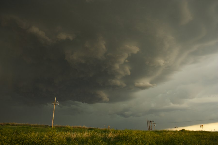 cumulonimbus thunderstorm_base : SW of Hoxie, Kansas, USA   26 May 2006