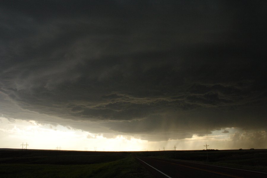 cumulonimbus thunderstorm_base : SW of Hoxie, Kansas, USA   26 May 2006