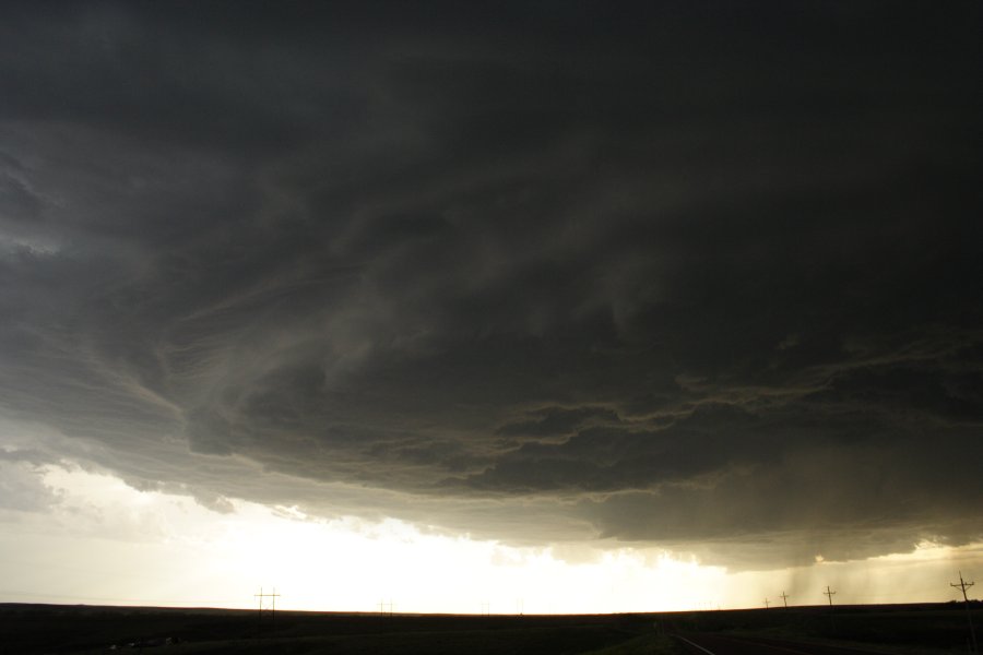 cumulonimbus thunderstorm_base : SW of Hoxie, Kansas, USA   26 May 2006