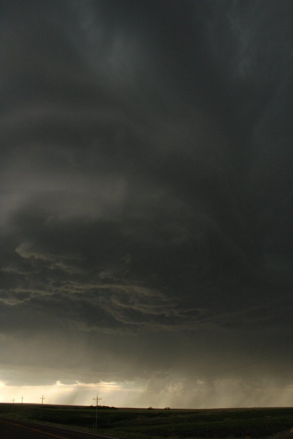 cumulonimbus thunderstorm_base : SW of Hoxie, Kansas, USA   26 May 2006