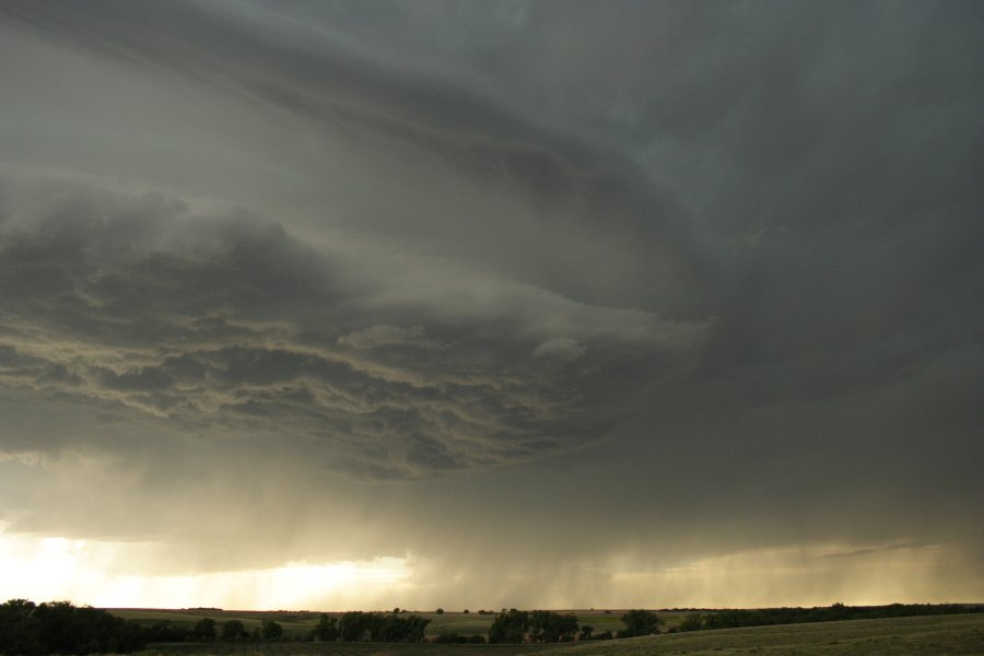 cumulonimbus thunderstorm_base : SW of Hoxie, Kansas, USA   26 May 2006