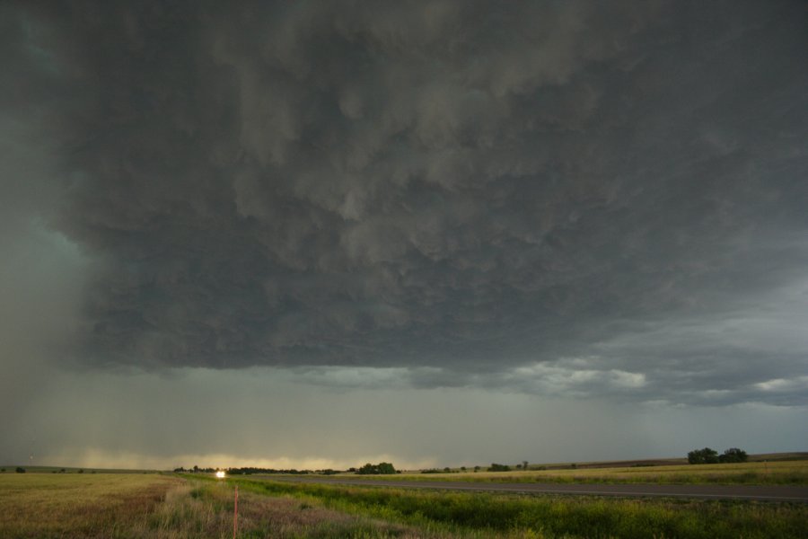 cumulonimbus thunderstorm_base : SW of Hoxie, Kansas, USA   26 May 2006