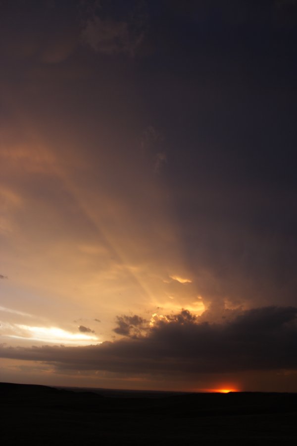 sunset sunset_pictures : S of Bismark, North Dakota, USA   27 May 2006