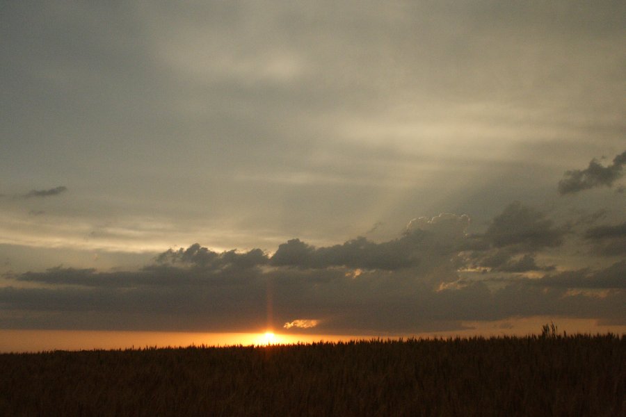 cumulus mediocris : SE of Kinsley, Kansas, USA   29 May 2006