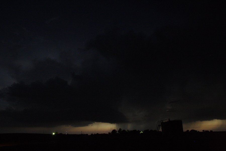 cumulonimbus thunderstorm_base : SE of Kinsley, Kansas, USA   29 May 2006