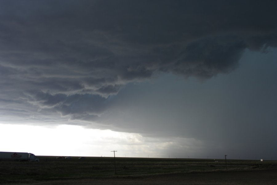 cumulonimbus thunderstorm_base : E of Limon, Colorado, USA   31 May 2006