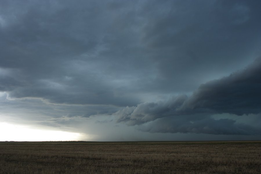 cumulonimbus thunderstorm_base : E of Limon, Colorado, USA   31 May 2006