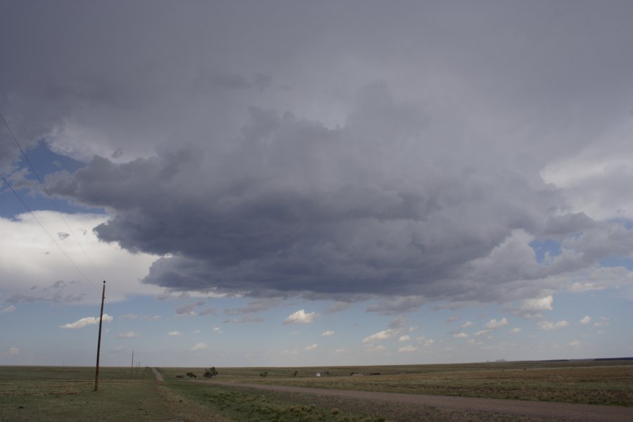 cumulonimbus thunderstorm_base : W of Clayton, Colorado, USA   2 June 2006