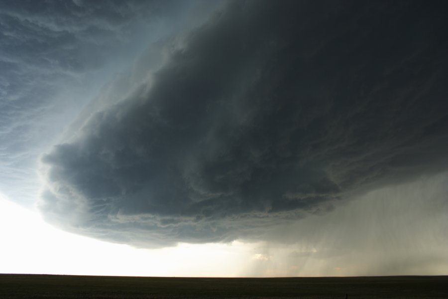 cumulonimbus thunderstorm_base : SW of Burlington, NSW   5 June 2006