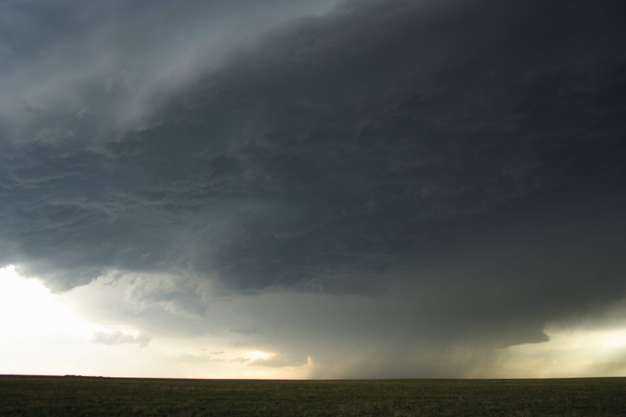 cumulonimbus thunderstorm_base : SW of Burlington, NSW   5 June 2006