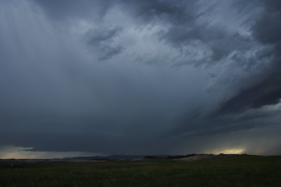 raincascade precipitation_cascade : E of Billings, Montana, USA   8 June 2006