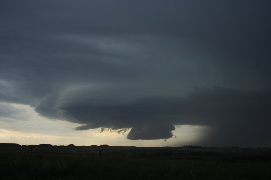 cumulonimbus thunderstorm_base : E of Billings, Montana, USA   8 June 2006