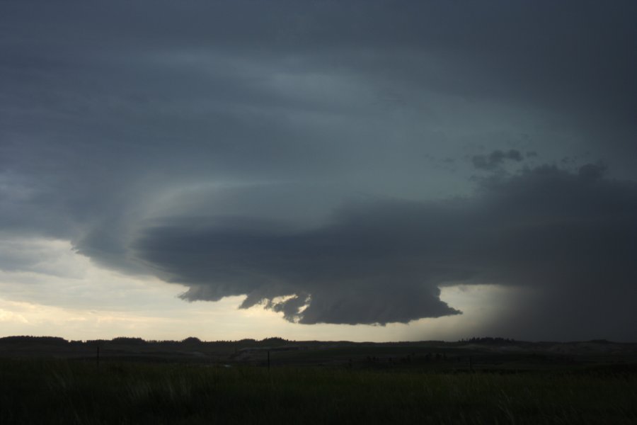 cumulonimbus thunderstorm_base : E of Billings, Montana, USA   8 June 2006