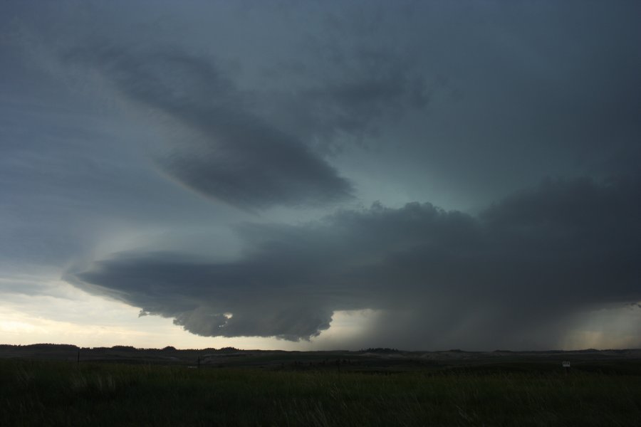 cumulonimbus thunderstorm_base : E of Billings, Montana, USA   8 June 2006