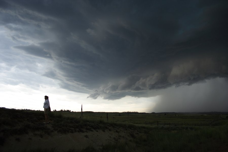 raincascade precipitation_cascade : E of Billings, Montana, USA   8 June 2006