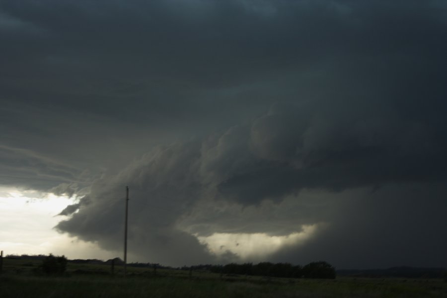 cumulonimbus thunderstorm_base : E of Billings, Montana, USA   8 June 2006