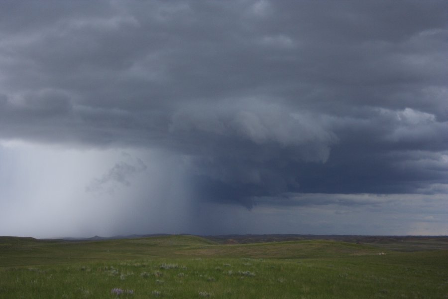 cumulonimbus thunderstorm_base : near Gillette, Wyoming, USA   9 June 2006