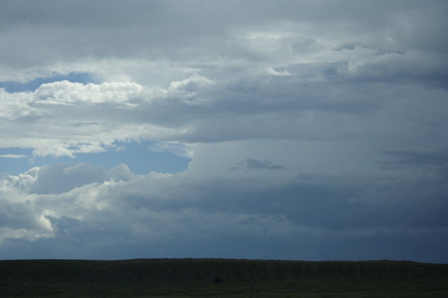 cumulonimbus supercell_thunderstorm : NW of Newcastle, Wyoming, USA   9 June 2006