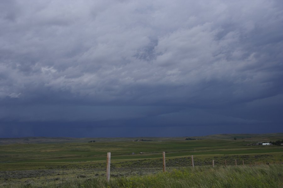 wallcloud thunderstorm_wall_cloud : NW of Newcastle, Wyoming, USA   9 June 2006