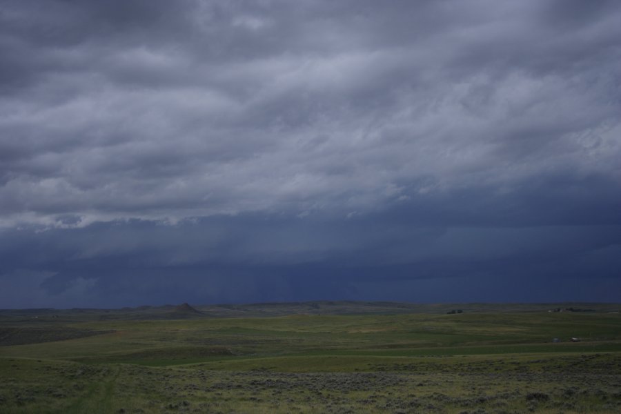 cumulonimbus supercell_thunderstorm : NW of Newcastle, Wyoming, USA   9 June 2006