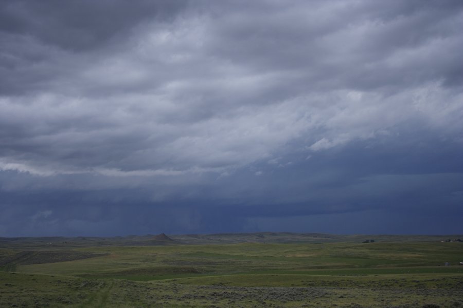 cumulonimbus supercell_thunderstorm : NW of Newcastle, Wyoming, USA   9 June 2006