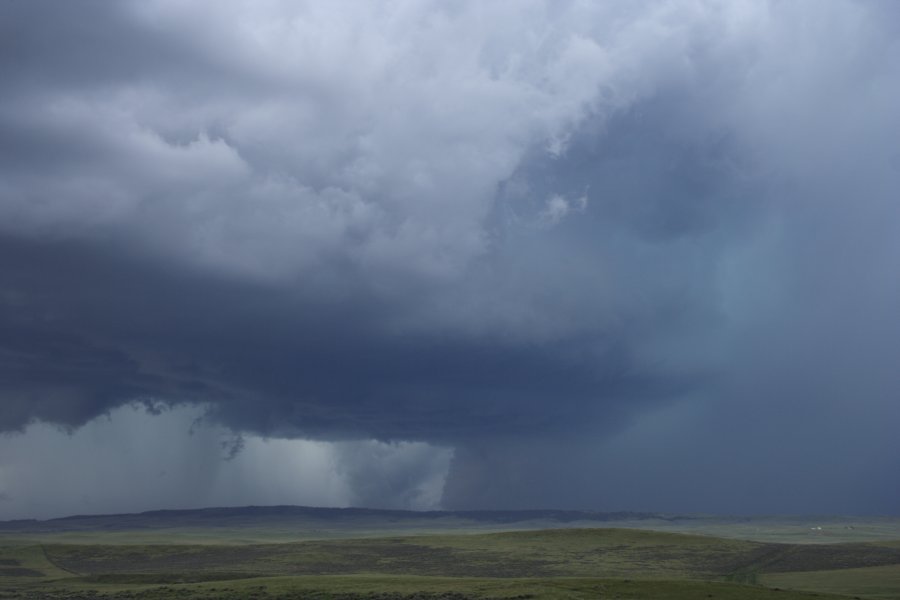 wallcloud thunderstorm_wall_cloud : NW of Newcastle, Wyoming, USA   9 June 2006