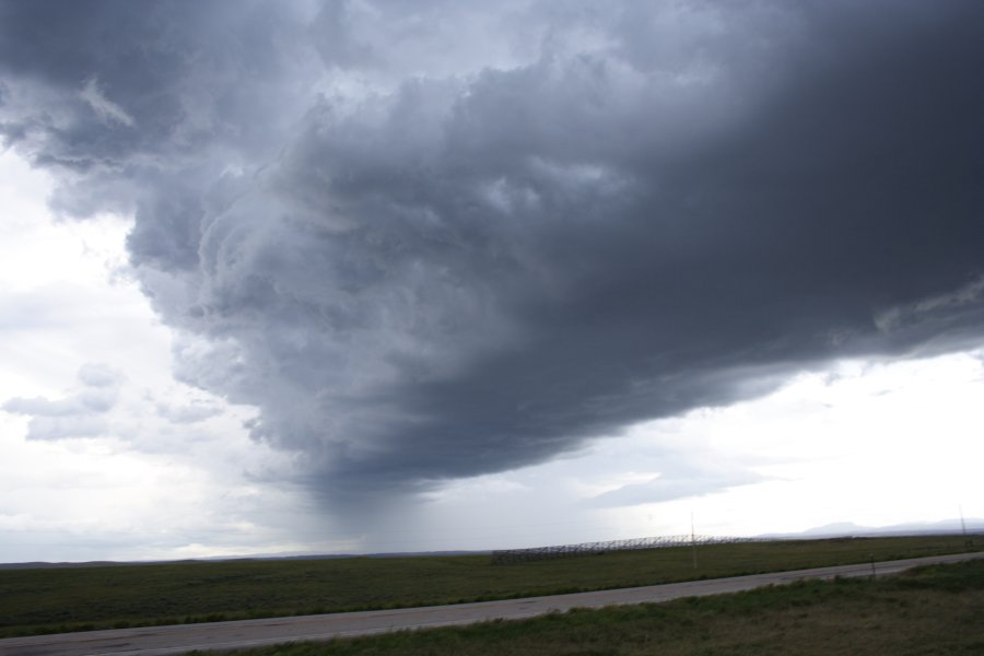 cumulonimbus supercell_thunderstorm : NW of Newcastle, Wyoming, USA   9 June 2006