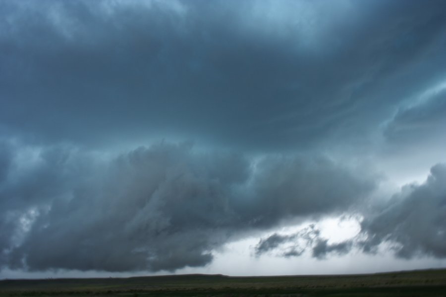 wallcloud thunderstorm_wall_cloud : NW of Newcastle, Wyoming, USA   9 June 2006